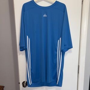 Adidas Men's Short Sleeve Blue Tee